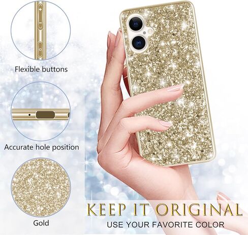 Silicone Case for iPhone 16 Plus 5G Case Glitter Sparkle Bling, Hybrid Matte Back Case High Impact Heavy Duty Shockproof Protective Cover for iPhone 16 Plus Cute Case for Women 6.7" (Red) in Saudi Arabia