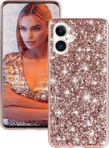 Silicone Case for iPhone 16 Plus 5G Case Glitter Sparkle Bling, Hybrid Matte Back Case High Impact Heavy Duty Shockproof Protective Cover for iPhone 16 Plus Cute Case for Women 6.7" (Red) in Saudi Arabia