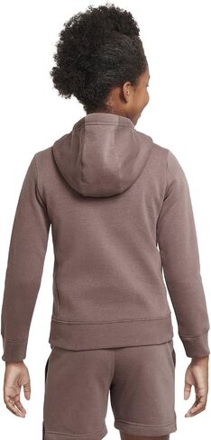Nike Girls NSW Pullover Hoodie (US, Alpha, X-Large, Regular, Gray/Pink) in Saudi Arabia