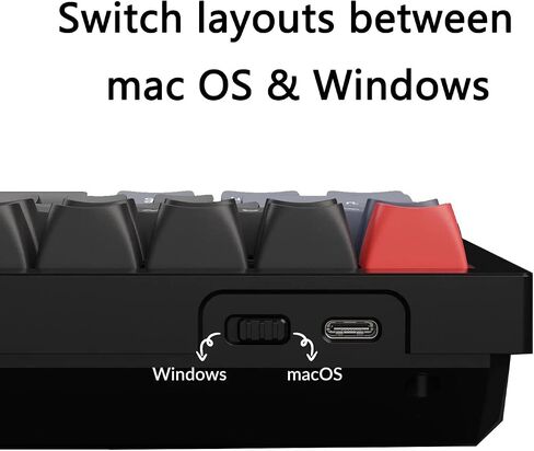 Keychron V6 100% Layout Custom Wired Mechanical Keyboard with Knob, 108 Keys RGB Backlight QMK/VIA Programmable Macro, Hot Swappable K Pro Brown Switch PBT Keycaps for Mac Windows (Frosted Black) in Saudi Arabia