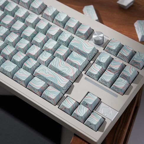 أغطية مفاتيح مطبوعة جانبية Sumgsn PBT، تألق من خلال أغطية المفاتيح، غطاء مفاتيح أبيض بإضاءة خلفية، أغطية مفاتيح DYE-SUB 130 مفتاحًا مع مفاتيح إدخال كبيرة للوحة المفاتيح الميكانيكية 60/64/84/87/104/108 (أبيض) in Kuwait