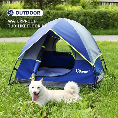Red Dog Tent, Portable Indoor/Outdoor Dog House, Dog Bed with Soft Pad - 42 X 42 X 32 Inches in Saudi Arabia