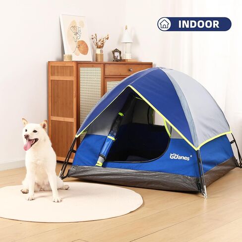 Red Dog Tent, Portable Indoor/Outdoor Dog House, Dog Bed with Soft Pad - 42 X 42 X 32 Inches in Saudi Arabia