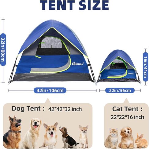 Red Dog Tent, Portable Indoor/Outdoor Dog House, Dog Bed with Soft Pad - 42 X 42 X 32 Inches in Saudi Arabia