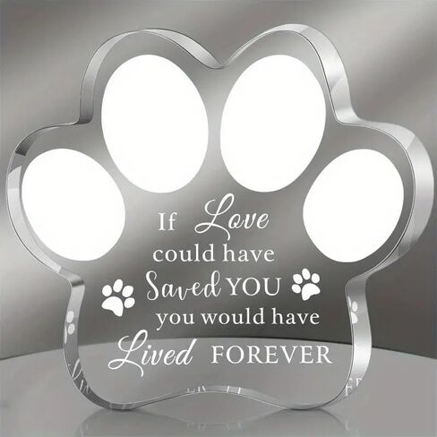 Pet Memorial Ornament Remembrance Gifts: Loss of Dog Cat Sympathy Gift Crystal Bone Shape Decor Ornament for Dogs Puppy Keepsake in Saudi Arabia