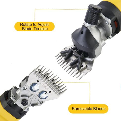 Johui 350W Horse Hair Clipper, 6 Speed Heavy Duty Livestock Shearing Machine,Grooming Kit Suitable for Sheep, Horses and Other Animals with Thick Skin, Ideal Choice for Farmers in Saudi Arabia