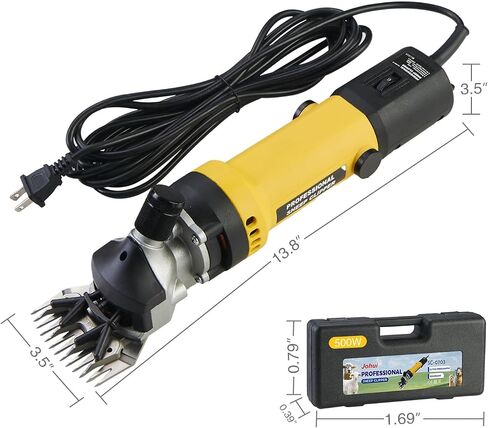 Johui 350W Horse Hair Clipper, 6 Speed Heavy Duty Livestock Shearing Machine,Grooming Kit Suitable for Sheep, Horses and Other Animals with Thick Skin, Ideal Choice for Farmers in Saudi Arabia