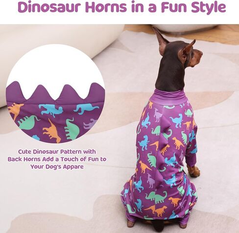 Dog Pajamas for Large Dogs, Big Dog Onesie, Big Dog Clothes, Anti Shedding, Anti Licking, Post Surgery Recovery Dog Pjs, Cotton Soft Material Stretchable Dog Pajamas U-COSP03M in Saudi Arabia