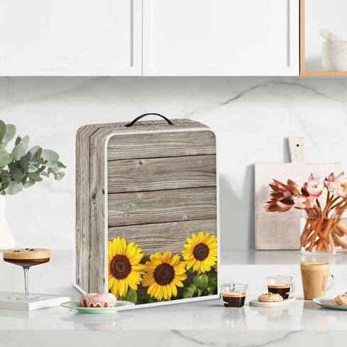 Sunflower Coffee Maker Cover Stain Resistant Small Appliance Covers for Kitchen Counter Waterproof Coffee Maker Appliance Dust Covers in Kuwait