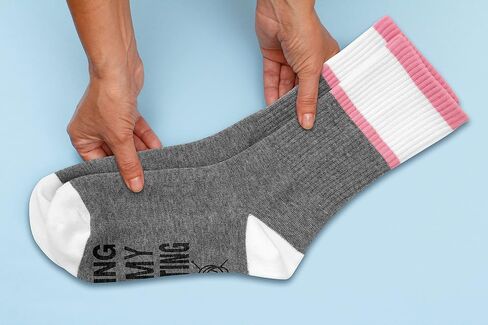 Eat Sleep Knit Repeat, Socks Gift for Knitter, Women Socks Size 5.5-11, Knitting Gift for Mom Grandma on Birthday Thanksgiving Christmas Day - A80, Gray, 5.5-11 in Kuwait