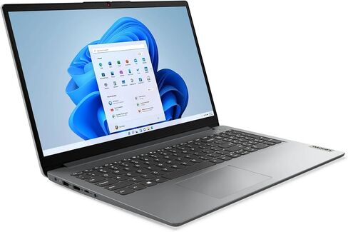 Lenovo IdeaPad 1 Student Laptop 15.6" HD Anti-Glare Intel Celeron N4500 4GB RAM 128GB eMMC USB-C Privacy Camera Long-Lasting Battery Microsoft365 (1-Year) Win11 w/ICP Accessory in Saudi Arabia