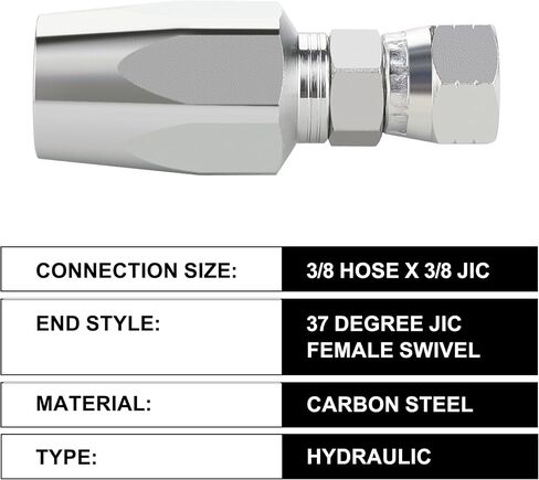 2PCS 1/2'' Reusable Hydraulic Fittings, Size #08 Hydraulic Hose Repair Kit in Saudi Arabia
