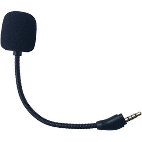 Replacement Game Microphone Compatible with HyperX Cloud III/Cloud 3 Wired Wireless Gaming Headset for PC Xbox One PS4 PS5 Detachable Noise Cancelling Microphone,Black