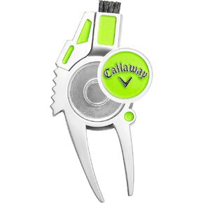 Callaway unisex adult Red, & Callaway 4 in 1 Divot Tool Red White Blue, Red, White Blue, Dark Roast US