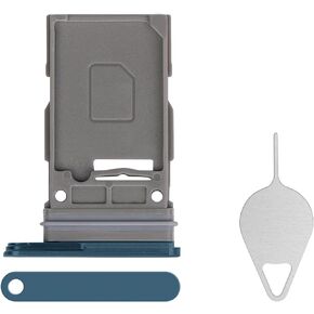 for Samsung Galaxy S22 Ultra Sim Card Tray Replacement (Single SIM Version) - Green Card Tray Slot Holder Bracket Adapter with Needle Ejector for S22 Ultra 5G SM-S908U S908U1 SM-S908B