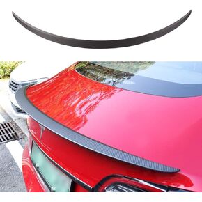 ThinSGO for Tesla Model Y Matte Real Carbon Fiber Spoiler Trunk Lip Spoiler Wing for Tesla Model Y 2020-2024 (Matte)