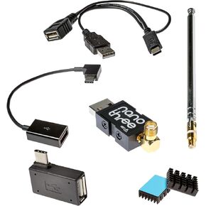 NESDR Nano 3 OTG, USB-C Edition - Tiny Premium RTL-SDR Bundle for Android and Other USB On-The-Go (OTG) Host Devices. The Smallest RTL2832U & R820T2 Software Defined Radio (SDR) in The World!