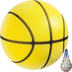 كرة السلة الصامتة ذات القيمة الفائقة 2024، أحدث ترقية لكرة السلة الإسفنجية، كرة السلة الهادئة، الحجم الرسمي 7 29.5 بوصة، التدريب الرياضي الداخلي والخارجي، الترفيه والترفيه، الأسرة، البالغين، الأطفال، الأخضر in Kuwait