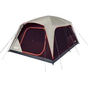 Coleman Skylodge 10-Person Family Tent, Weatherproof XL Tent with Rainfly & Room Divider, Fits 4 Queen-Sized Airbeds, Made of PFAS-Free Materials