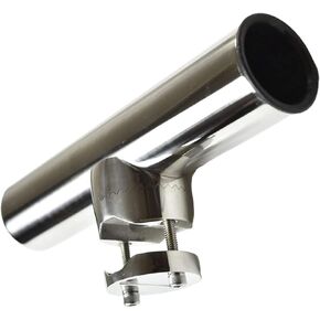 MARINE CITY 316 Grade Stainless Steel Adjustable Clamp-on Fishing Rod Holder Rails 1 Inch to 1-1/4 Inches for Boats Ships – Marines – Yachts (Pack of 1)