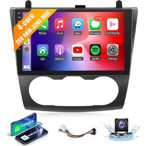 Car Radio for Nissan Altima 2008 2009 2010 2011 2012 Wireless Apple CarPlay Android Auto, Leadfan 9 Inch Touch Screen for Altima Android Head Unit BT WiFi GPS Navi FM DSP Mirror Link SWC Rear Camera