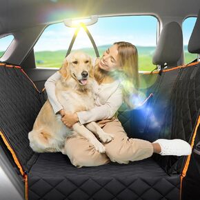SOOPII موسع المقعد الخلفي للكلاب، أرجوحة الكلب للجزء السفلي الصلب للسيارة، واقي موسع المقعد الخلفي للكلب مقاوم للماء غطاء مقعد السيارة الصلب للكلاب مع نافذة شبكية لسيارات الدفع الرباعي والسيارات والشاحنات in Kuwait
