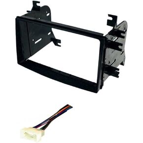 Double Din Car Stereo Radio Kit and Wire Harness -Made for 2007-2008 Hyundai Entourage -Made for Kia: 2007-2008 Optima, 2006-2008 Sedona, 2007-2009 Spectra