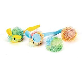 Stringy Mice & Ball With Catnip