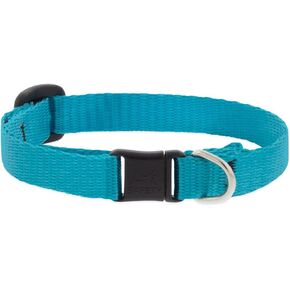 Lupine Breakaway Cat Collar with Bell 1/2" Wide Aqua adjusts 8-12"