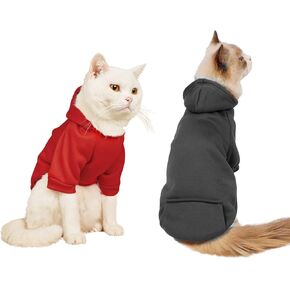 Pet Cat Sweater for Cats Hoodies Small Dog Blank Hoodie Small Dogs Sweatshirt Puppy Sweatshirts Chihuahua Clothes