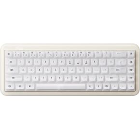 Akko YU01 Mechanical Keyboard Hot Swappable Gaming Keyboard with Transparent Keycaps RGB Backlit 2.4G Wireless/Bluetooth/Wired 68-Key Keyboard for Mac & Win (Antique Jade, V3 Piano Pro Switch)