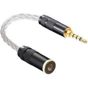gotor 4.4mm to 2.5mm trrs Balanced Cable Adapter 4.4mm Female to 2.5mm Male Balanced Adapter 4.4mm to 2.5mm 4 Pole 4.4mm Balanced Female to 2.5mm Balanced Male