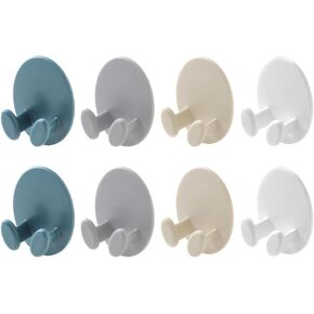 Operitacx 8pcs Power Cord Bracket Toothbrushes Holder Power Plug Socket Holder Towel Hook Power Plug Wall Hanger Utility Coat Hook Hat Hooks Wire Cord Organizer No Punching Plastic Wall Hook