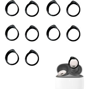 5 Pairs Earphones Wings Compatible with Pixel Buds Pro, Headphones Ear Hooks Compatible with Google Earphones (Black)