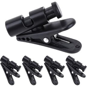 5 Pack Headset Cable Clips Headphone Clips for Earphone Wire Clips Cable Cord Clamp Hooks Collar Clamp Clothing Clips Earphone Winder Earbud Cable Clip Clamp Hooks, Fixing 2-4mm Headphone Wire
