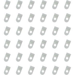 SOWAKA 50 Pcs Cable Straps 1/8 Black White R Type Nylon Screw Mounting Cable Fastener Wire Cords Clips for Wire Mounting Pipe Rope Tube Management (1/8)