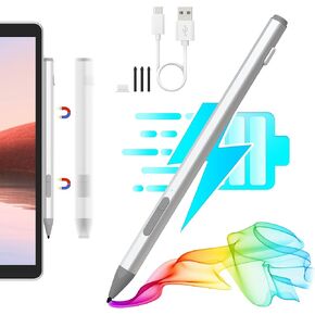 Surface Pen Stylus for Microsoft Surface Pro 11/10/9/8/X/7+/7/6/5/4/3, Surface Go 4/3/2/1, Surface Laptop/Studio/Book 4/3/2/1 with Palm Rejection, 4096 Levels Pressure, Rechargeable and Magnetic