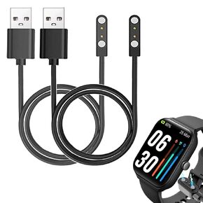 smart watch Cables Compatible with TOOBUR VERYFIT IDW16 1.95 inches and Quican W16B smart watch, 2-Pack