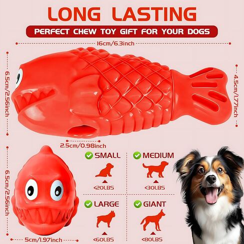 Dog Chew Toys for Aggressive Chewers, Dog Treat Dispenser Puzzle Toys for Large Dogs, Durable Nylon Dog Toys to Keep Them Busy, Interactive Squeaky Dog Toys for Medium/Large Breeds in Saudi Arabia