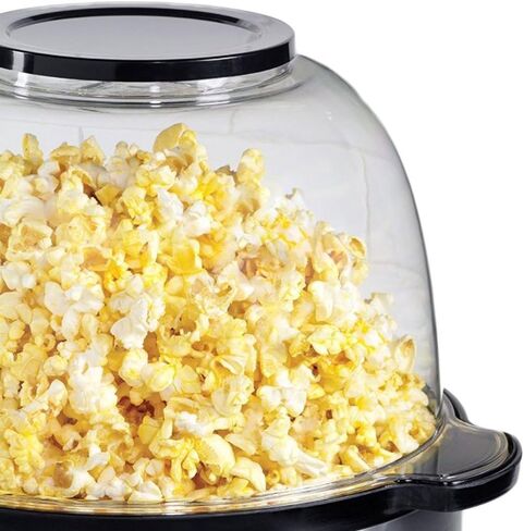 Nostalgia Classic Electric Stirring Popcorn Maker, Makes 8 Cups, Large Lid Doubles as Serving Bowl, Quick Heat Technology, for Kettle Corn and Roasted Nuts, Black in Kuwait