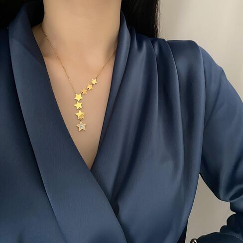 Apsan Layered Necklaces for Women Trendy Cross Pendant Necklace Set Silver Dainty Pearl Beaded CZ Choker Necklace Stack Handmade Fashion Accessory for Women's Gift (Style Circle) in Saudi Arabia