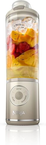 Ninja Blast Max, Portable Blender + Twist & Go, Personal Blender, Ninja Blender, Smoothie, Blend, Ice Crush, 3 Programs, Cordless, 22oz removable Vessel, Dishwasher Safe, Leakproof, Sea Glass, BC251MT in Saudi Arabia