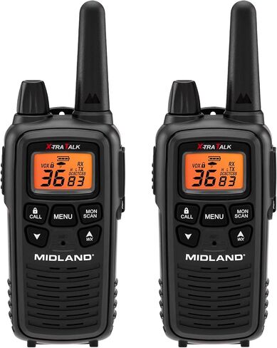 Midland – LXT600BBX6 Gang Charger Business Radio Walkie Talkie with Ear Piece - Small, Lightweight - Security Restaurants Retail Cafes - Two Way Radio with Charging Base- Rechargeable- 6 Units in Saudi Arabia