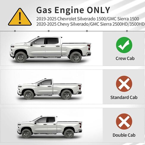 حصيرة سرير شاحنة OEDRO مناسبة لـ 2019-2024 Chevy Silverado 1500 GMC Sierra 1500 5.8FT، بطانة شحن TPE مناسبة لجميع الأحوال الجوية، ملحقات Chevy Silverado/Sierra 1500 شديدة التحمل، سوداء in Kuwait