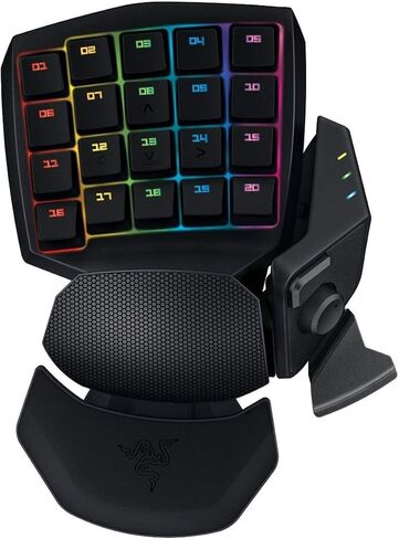 لوحة مفاتيح الألعاب Razer Orbweaver Chroma: مفاتيح مفاتيح ميكانيكية - 30 مفتاحًا قابلاً للبرمجة - إضاءة Chroma RGB قابلة للتخصيص - وحدات ماكرو قابلة للبرمجة - أسود كلاسيكي in Kuwait
