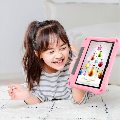 Case for 10 inch Tablet 2023&2021 - Riaour Shockproof Case Cover with Handle Stand for 2023 10 inch Tablet,(Incompatible with iPad Samsung 10 inch Tablet) (Light Pink) in Saudi Arabia