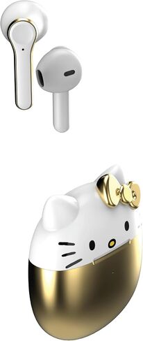 Hello Kitty Bluetooth Wireless Earbuds with Charging Case - Built-in Mic, Easy Pairing, Cute Design, Purple and Black, Perfect for Kids, Teens Fans in Kuwait