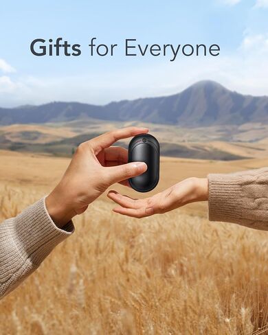 Hand Warmers Rechargeable, VEGER 2 Pack Electric Rechargeable Hand Warmers, Portable Pocket Heater for Christmas, Indoor, Outdoor, Sports, Winter Essentials, Cold Days Must Have in Saudi Arabia