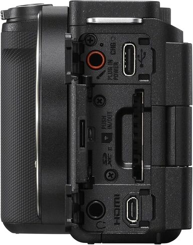 Sony Alpha ZVE10 II - APS-C Interchangeable Lens Mirrorless Camera with 16-50mm Lens (Black) Bundle with Advanced Accessories | sony zve10 in Saudi Arabia