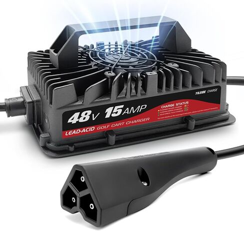 15 AMP 48 Volt Golf Cart Charger for Club Car with 3-Pin Round Plug in Saudi Arabia